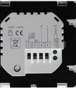 Termostat HY02B05WE-2 16 A controlat prin Internet pentru incalzire electrica in pardoseala compatibil Alexa si Google Home