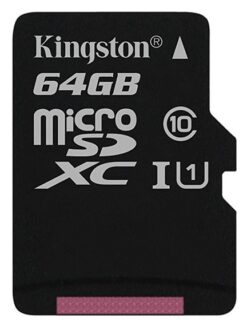 Card MicroSD KINGSTON SDXC 64GB (Clasa 10),