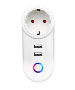 Priza inteligenta wireless 16 A 2 porturi USB compatibila Alexa si Google Home