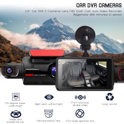 Camera auto OCVITEH ® A68 camera frontala + interior display 3 inch full HD card 64 GB inclus