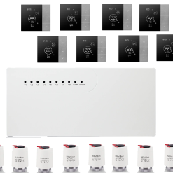 Sistem automatizare incalzire in pardoseala centru de comanda,8 termostate intel...