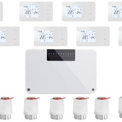Sistem automatizare 8 zone incalzire in pardoseala OCVITEH  OVT-BK08-506W  wirel...